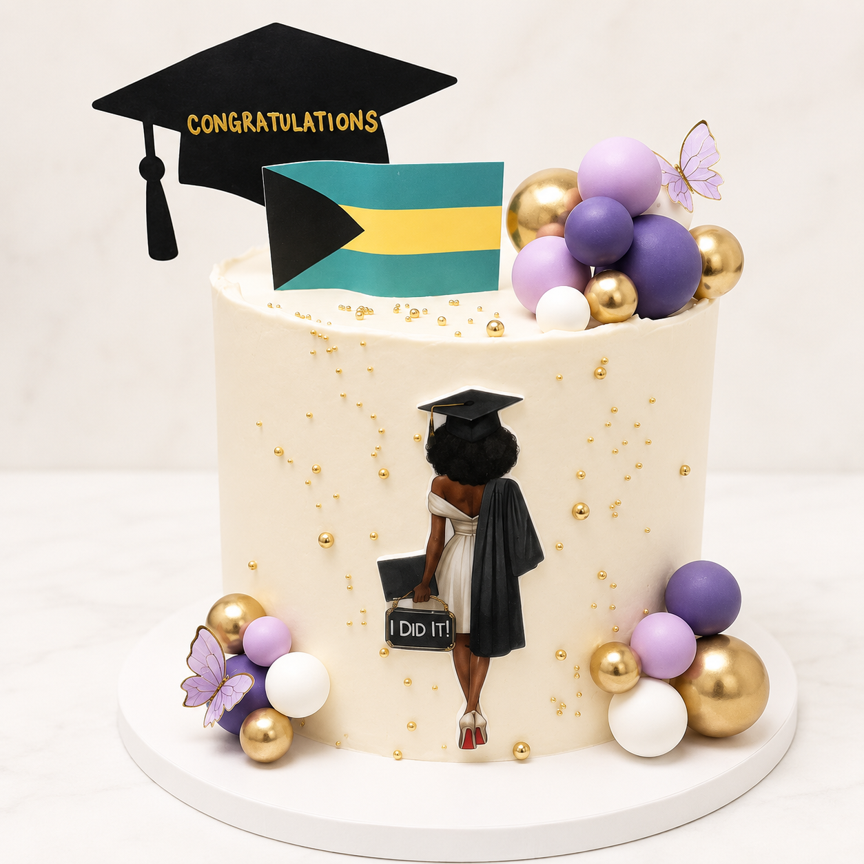Custom Kursti Kreations celebration cake with premium dessert styling